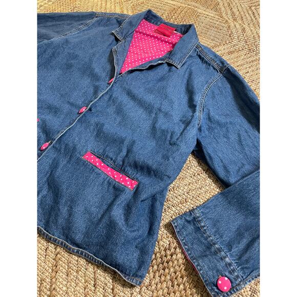 Vintage Carols's Denims 100% cotton jean jacket Size 3XL - Picture 2 of 8